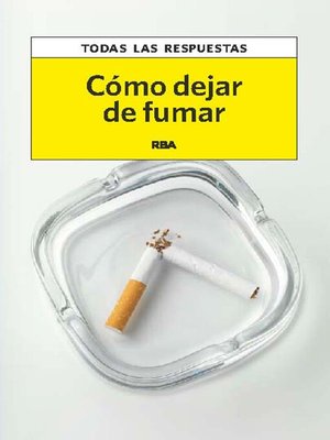 cover image of Cómo dejar de fumar